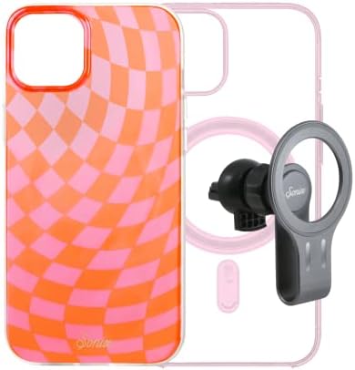 Розово-Оранжево Калъф Sonix Checkmate + За определяне на MagLink за MagSafe iPhone 14 Plus
