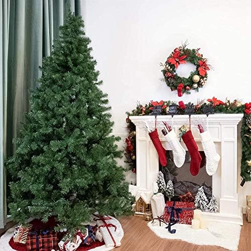 Изкуствена Коледна елха TOPYL височина 7,8 метра Без светлина, Прикачени Коледна украса от ate Premium с 1100 топчета за клони, идеално за вътрешна и външна употреба